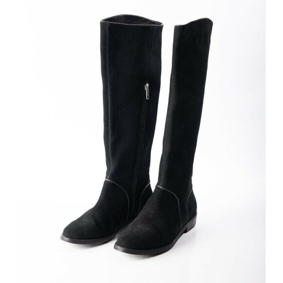 UGG® Womens Gracen Suede Block Heel Riding Boots - Picture 4 of 9